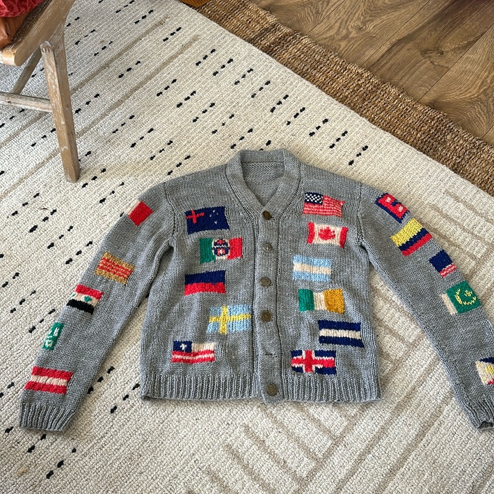 Amazing Vintage Handmade Cardigan Sweater